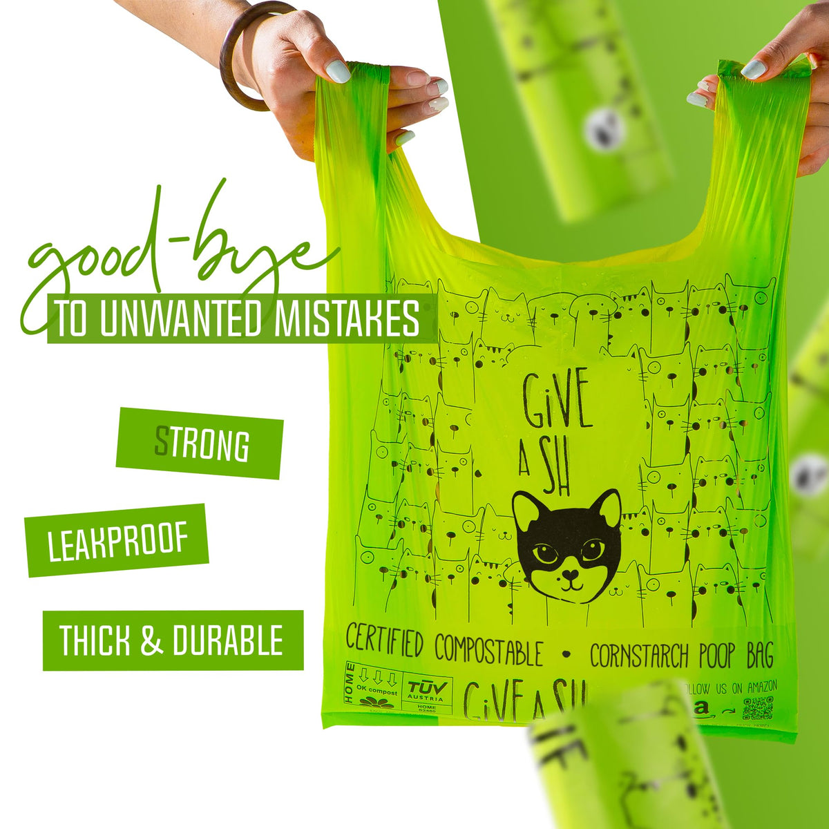 Compostable Cat Litter Bags XL 30 Count I978995