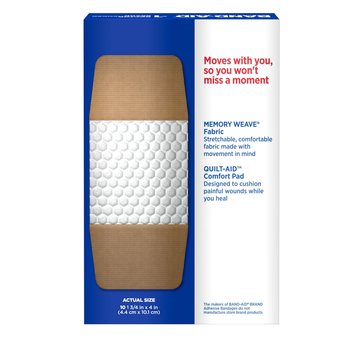 Extra Large Fabric Adhesive Bandages, 10 Count E862097
