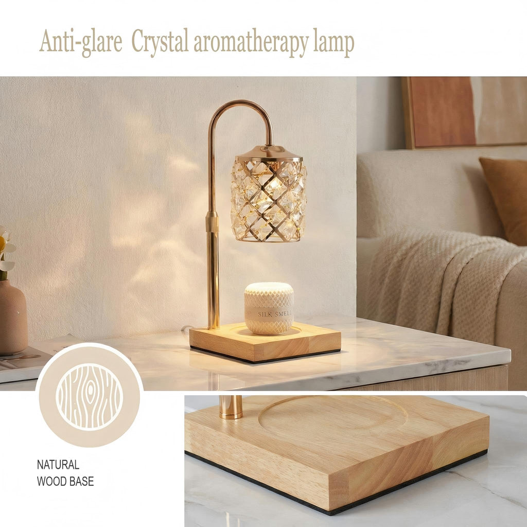 Dimmable Height Adjustable Candle Warmer Lamp with Timer and Remote X8776