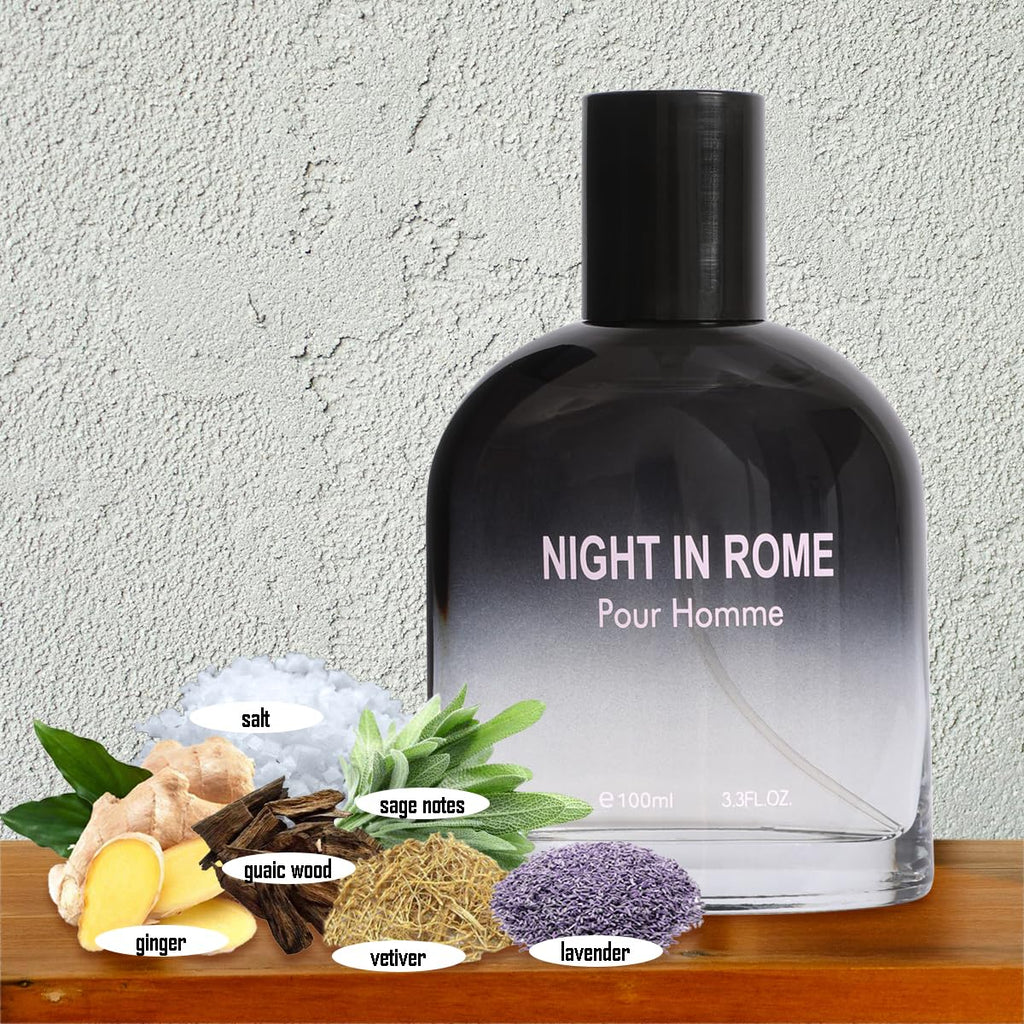Eau de Toilette for Men with Ginger, Sage & Vetiver 100ml W3114