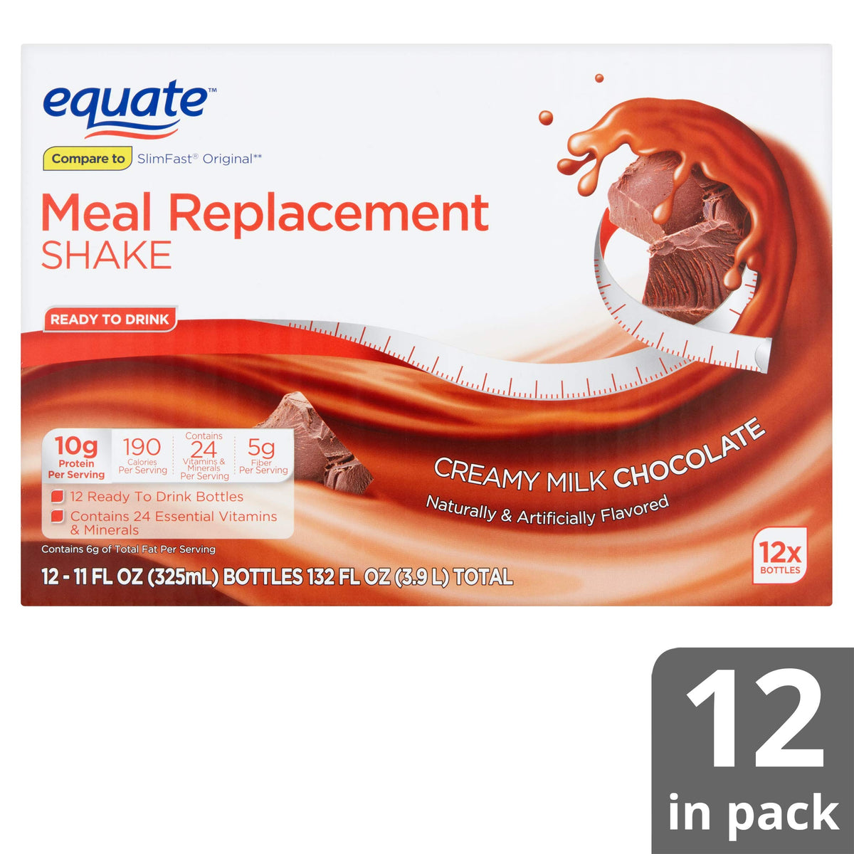 Creamy Milk Chocolate Meal Replacement Shake 11 fl oz 12 Count I428