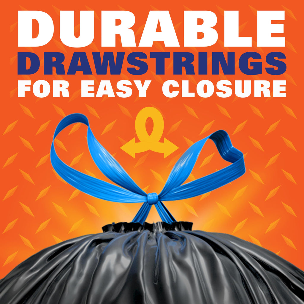 39 Gallon Black Heavy Duty Trash Bags Y291