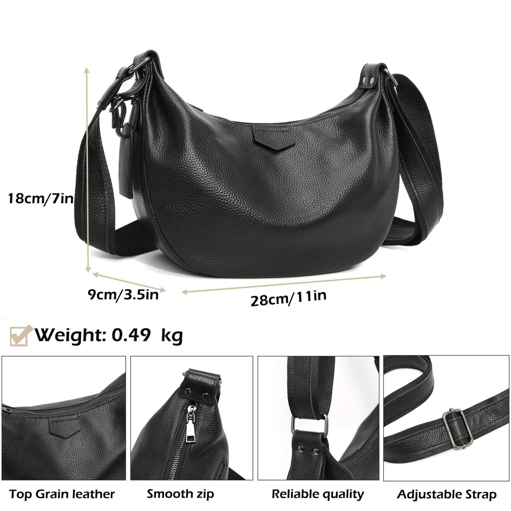 Genuine Leather Crossbody Shoulder Handbag B952
