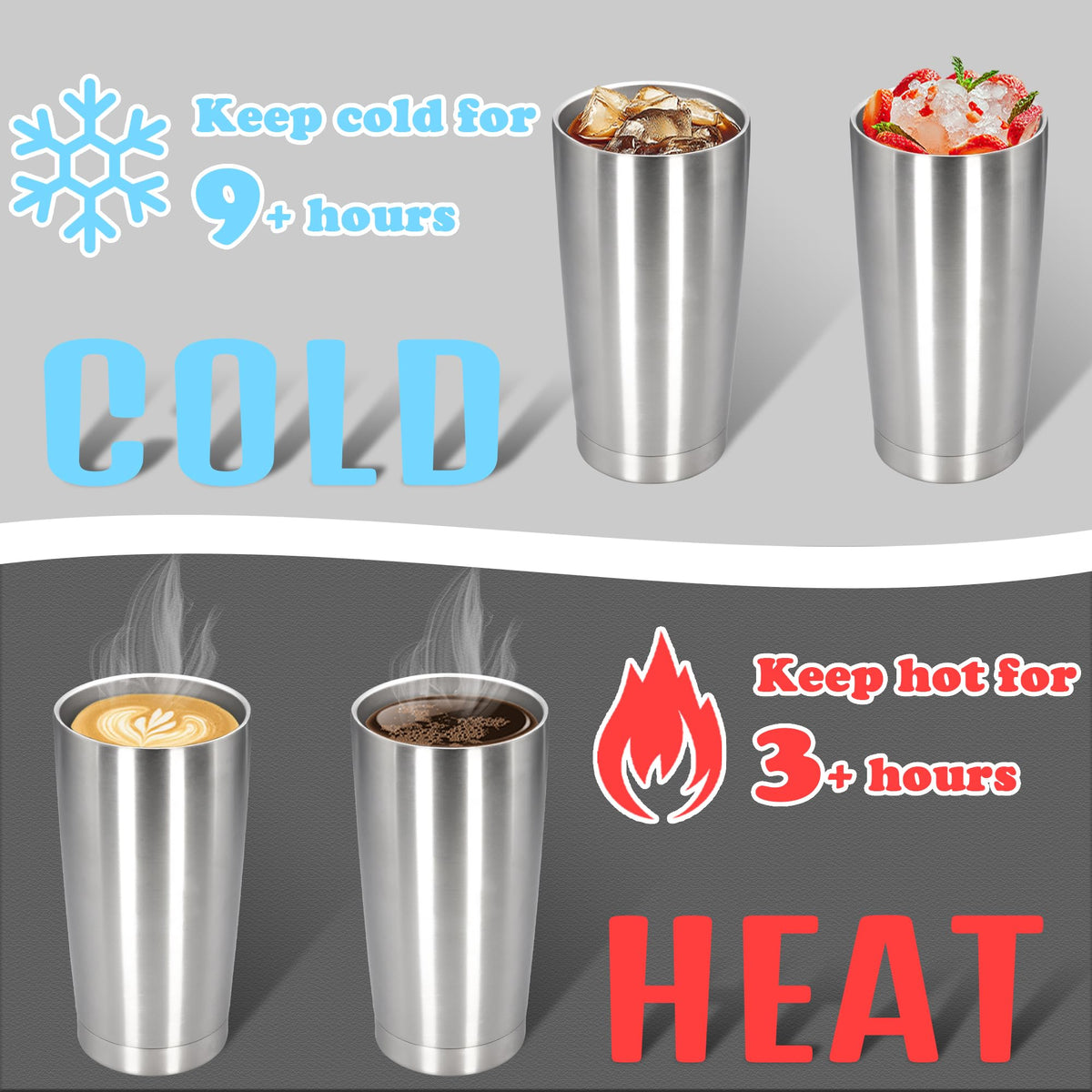 20 oz Insulated Stainless Steel Tumbler D73113