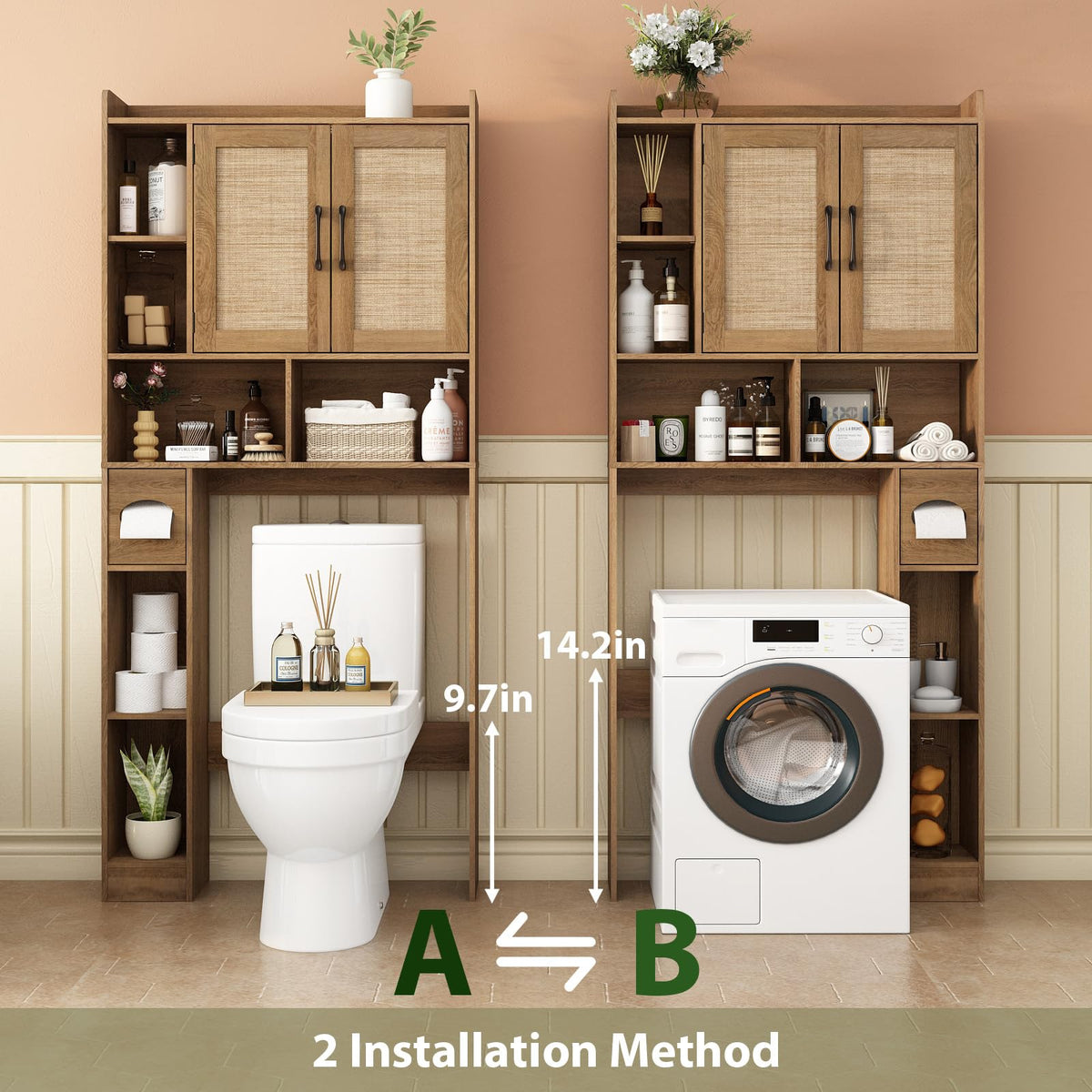 Over The Toilet Storage Cabinet W6384