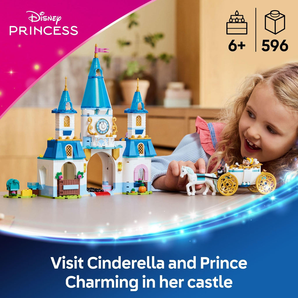 Disney Princess Castle Building Toy with 2 Minidolls D518