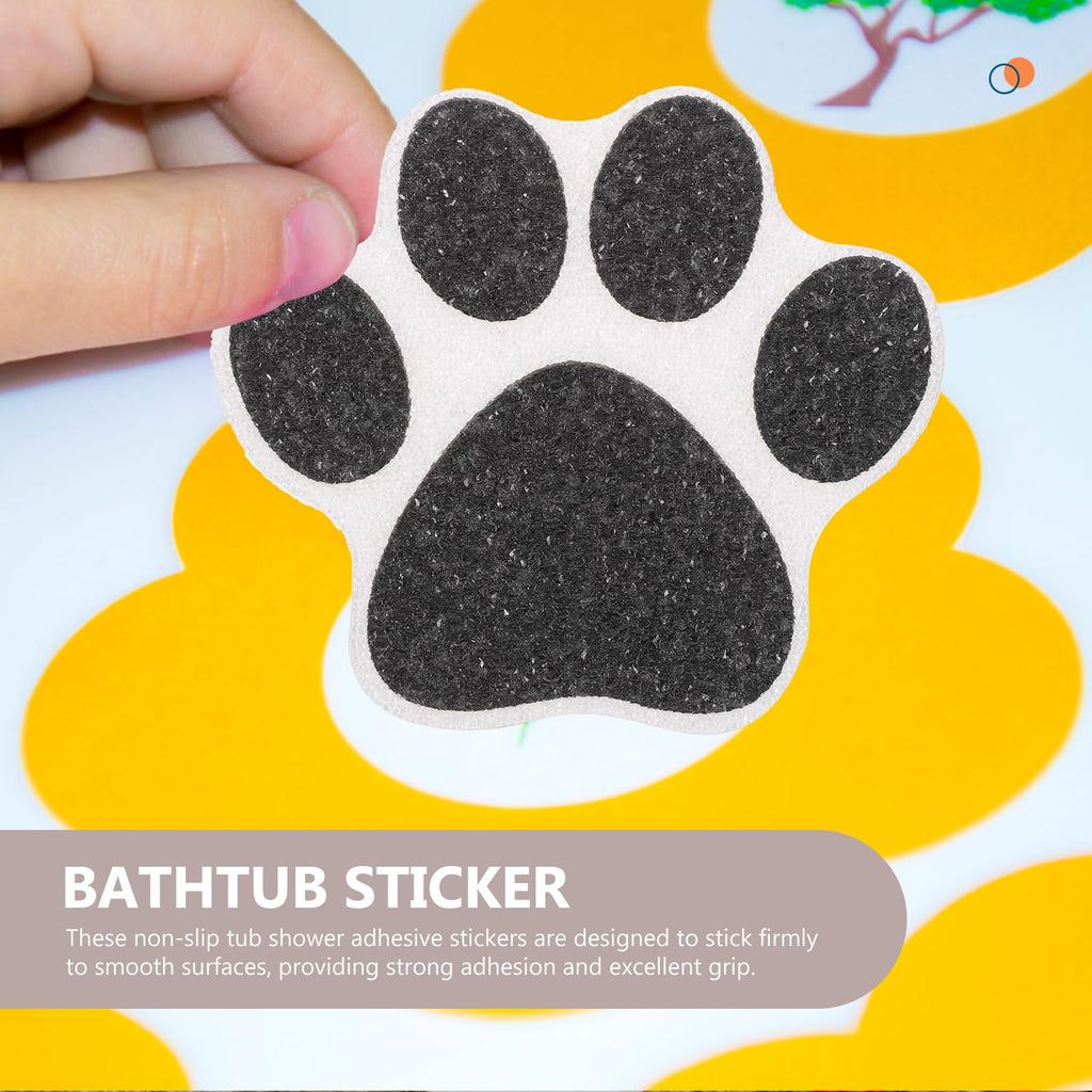 Non Slip Bathtub Stickers 10 pcs Dog Paw Decals Q685375