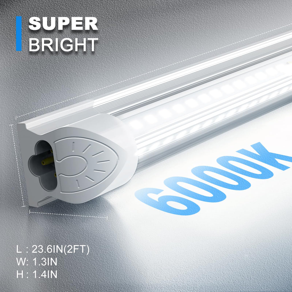2FT 22W 3300LM 6000K Cool White Linkable LED Shop Lights S7631