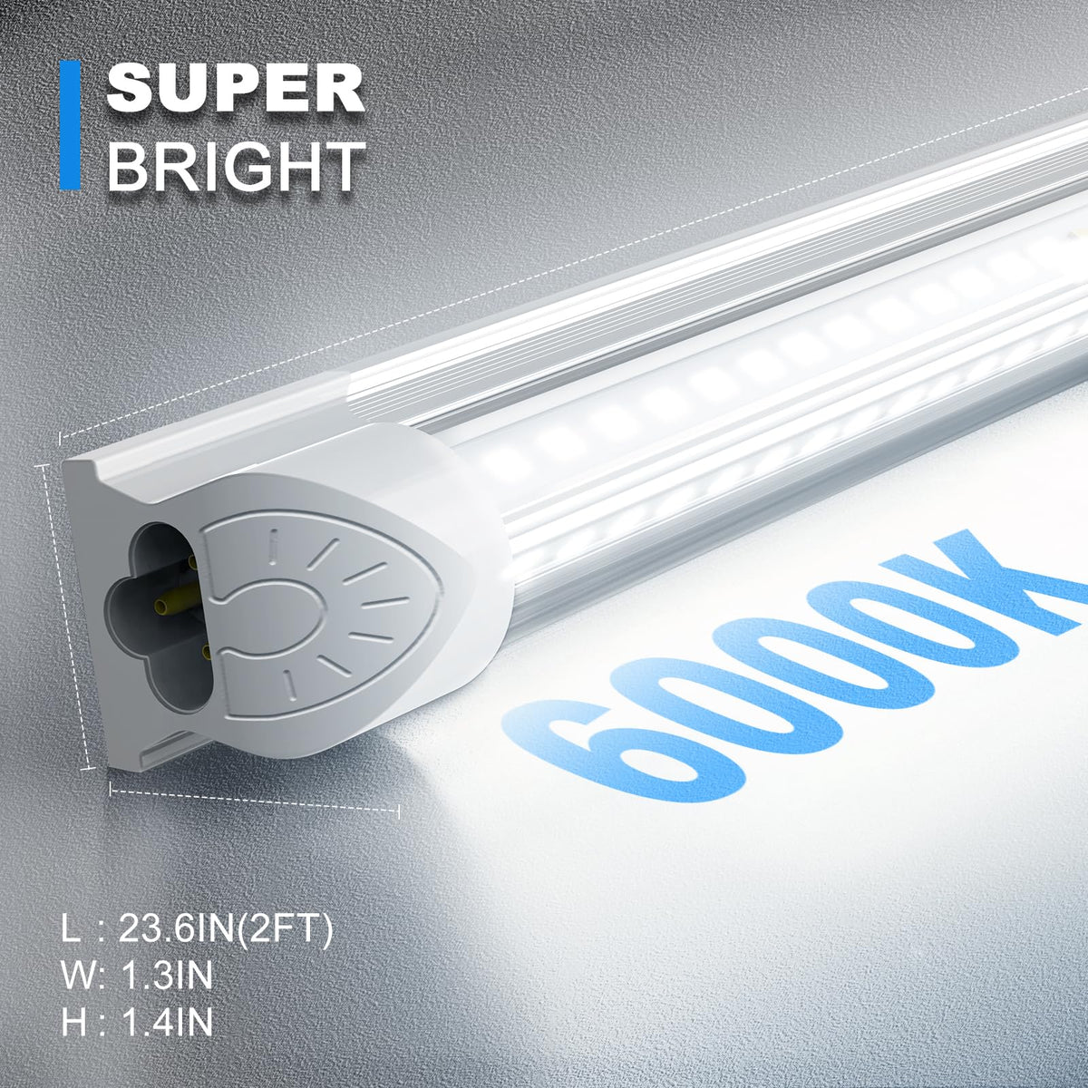 2FT 22W 3300LM 6000K Cool White Linkable LED Shop Lights S7631