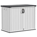 White 26 Cu Ft Lockable Outdoor Storage Cabinet D79944