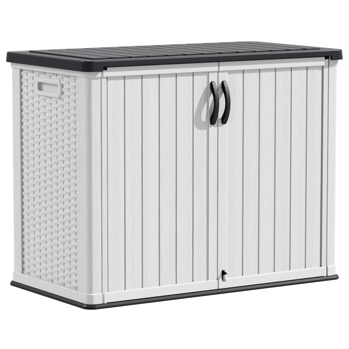 White 26 Cu Ft Lockable Outdoor Storage Cabinet D79944