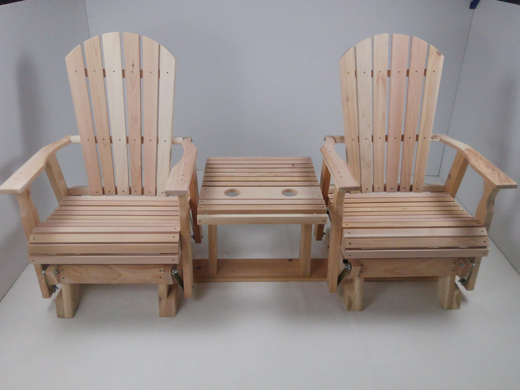 6 Foot Natural Cedar Settee Glider Y32618