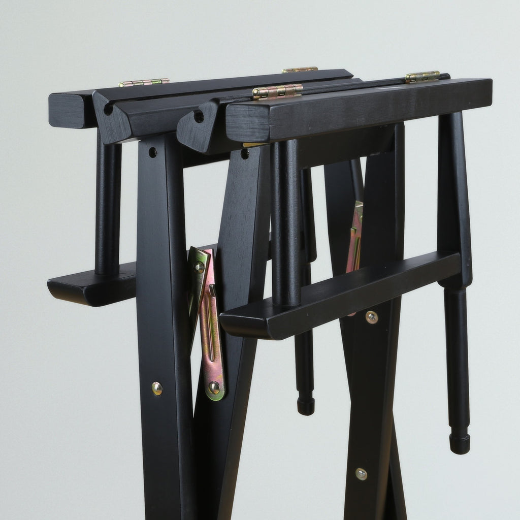 Director Chair Bar Height Black Frame Gold Canvas T9845