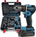 21V Brushless Cordless Drill Driver Kit with 2 Batteries & Charger P849969
