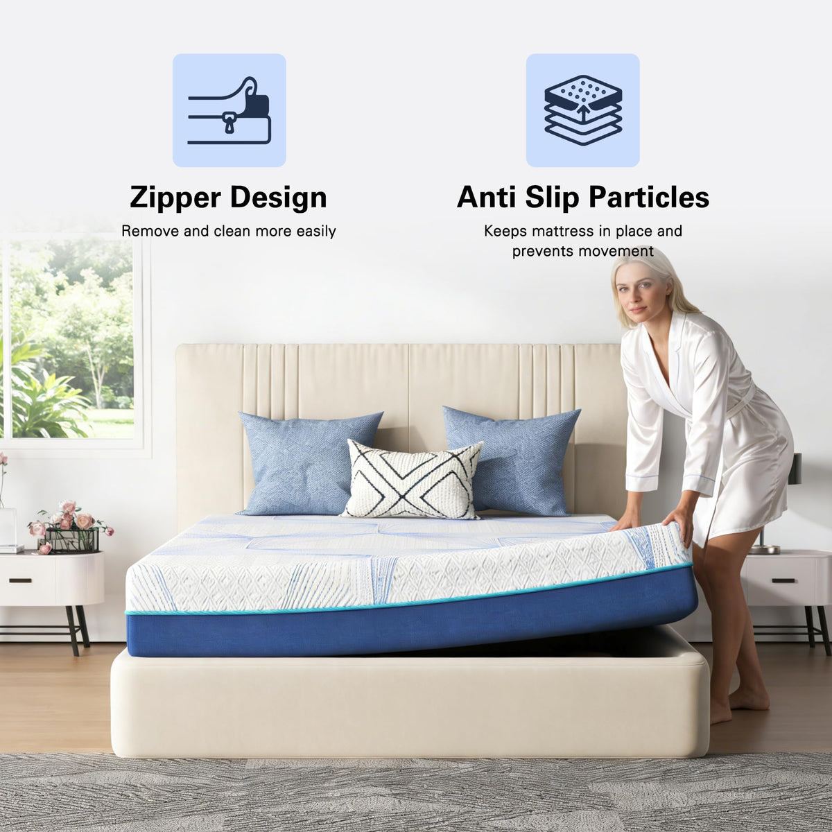 6 Inch Gel Memory Foam Twin Size Mattress G891