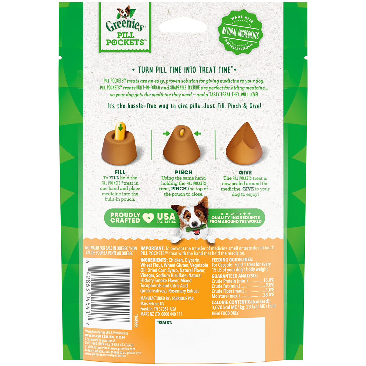 Large Soft Chicken Flavor Dog Treats 7.9 oz T820