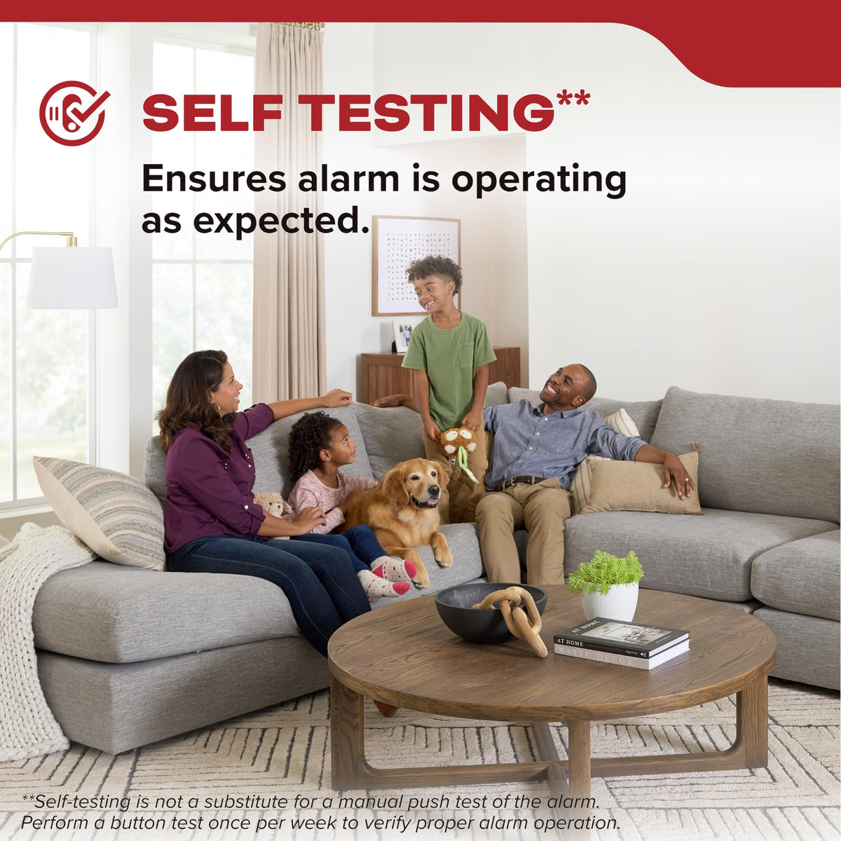 Smoke Detector, 10-Year Battery Powered, 85 dB Alarm, 1 Pack C33232