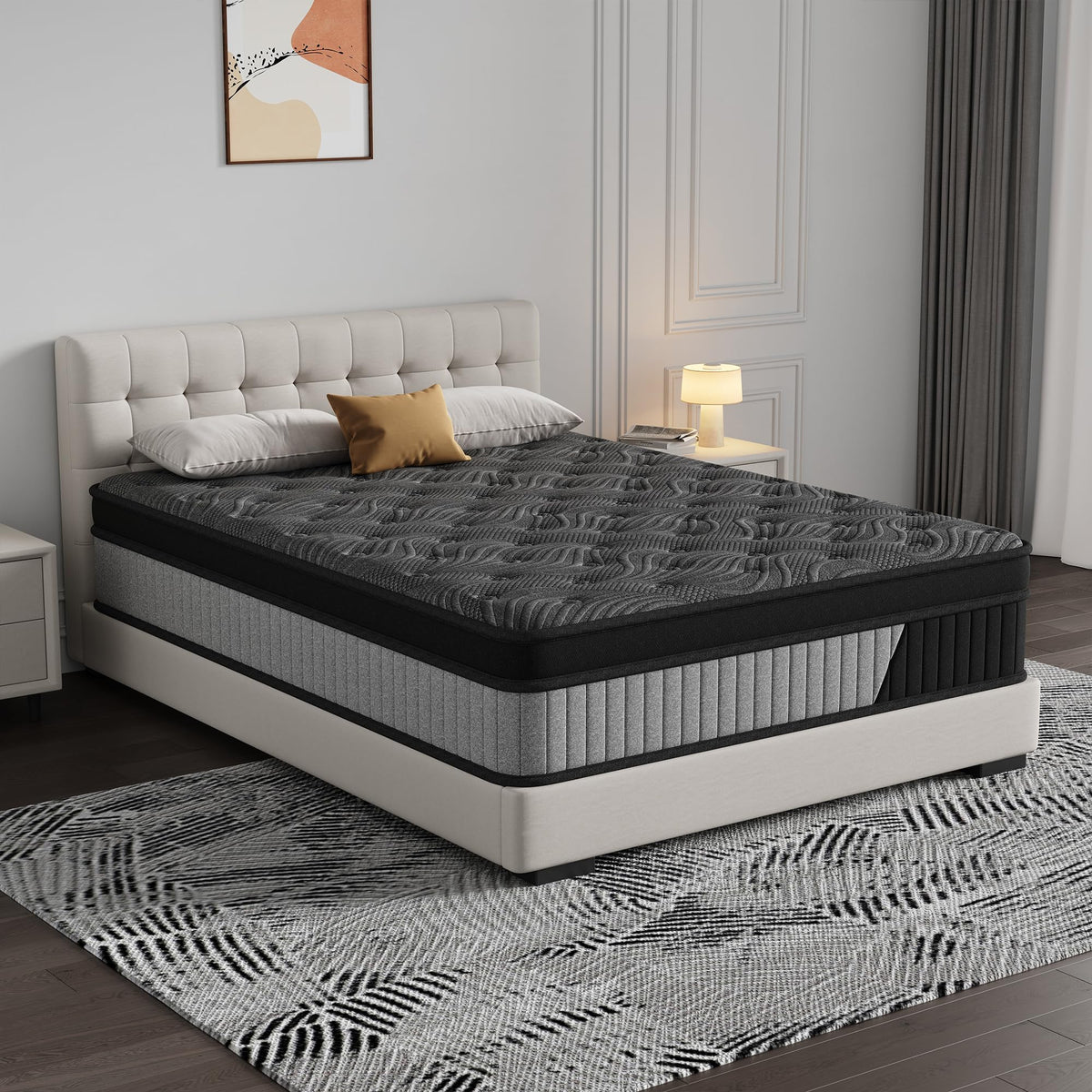 12 Inch Medium Firm Hybrid Mattress with Pocket Spring and Memory Foam V52998