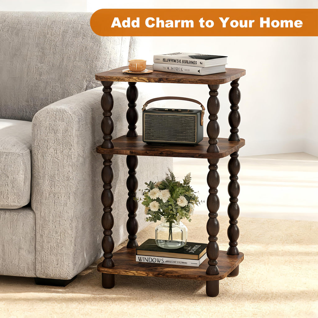 3-Tier Narrow End Table Q694165